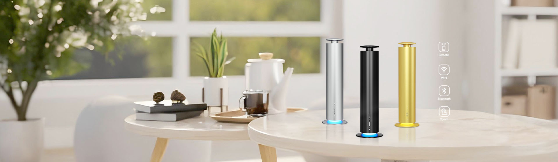 ST-01SR ポータブル4方向制御スマートアロマディフューザー